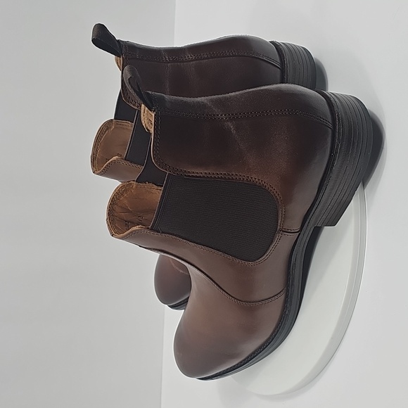 NIB Johnston & Murphy Lewis Chelsea Brown Leather Dress Boot Size 12 Blokecore - Picture 8 of 15